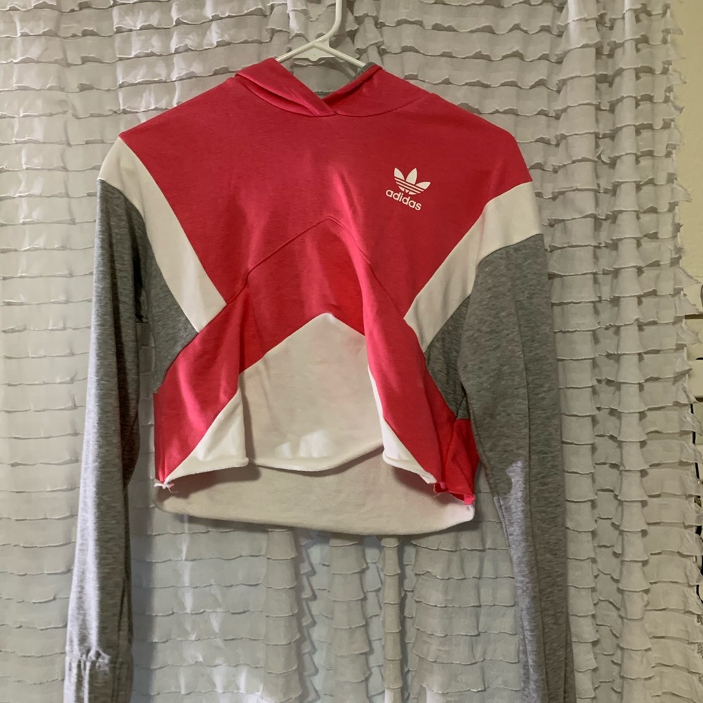 cropped adidas original hoodie